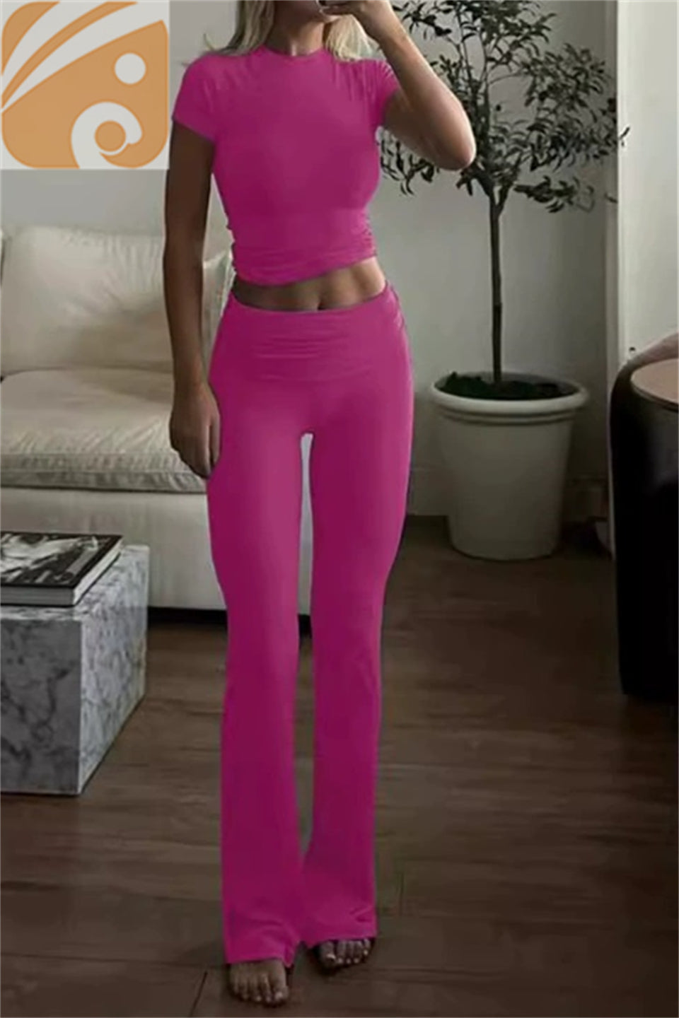 Women’s Seamless Yoga Set – High-Stretch Two-Piece Activewear