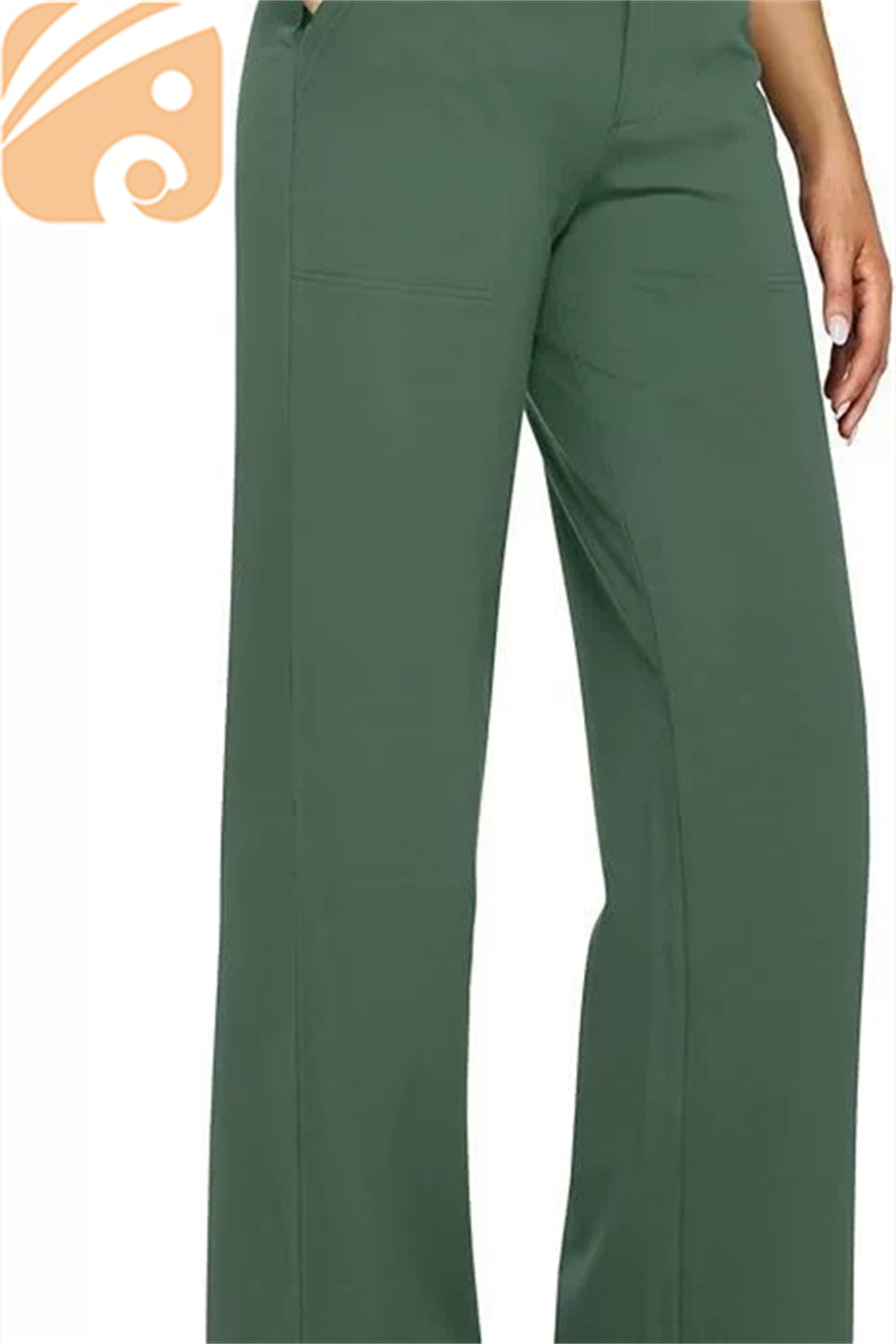 Women’s High-Waist Wide-Leg Yoga Pants Elastic Fitness Trousers